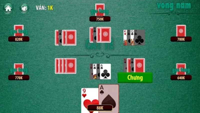 Catte 1 Giá trị của các bộ bài trong game bài Sắc Tê